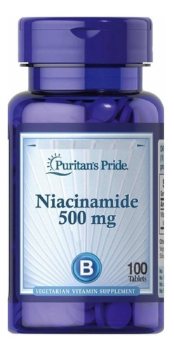 Niacinamida 500mg Americana Pura Orgánica Original 