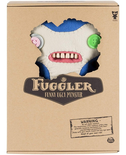 Pelucia Fuggler Funny Ugly Monstro Azul Grande Sunny 1916 