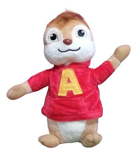 Peluche Alvin De Las Ardillas 22cm De Altura