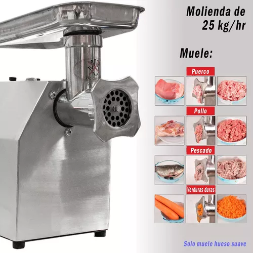 Molino Carne 12800 W Gutstark 1 Hp Moledora Carniceria Uso Rudo