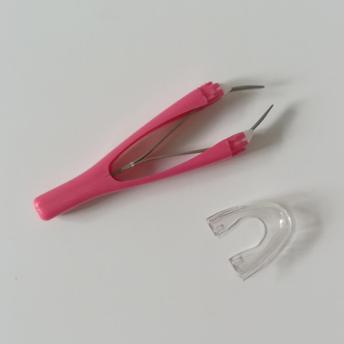 De 2 Pinzas For Cejas Clip De Eliminación De Cejas Rosa
