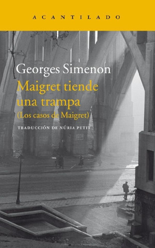 Libro - Maigret Tiende Una Trampa - Georges Simenon