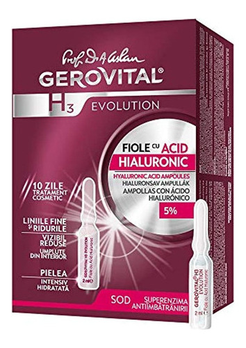 Gerovital H3 Evolution Ampollas De Acido Hialuronico Con S