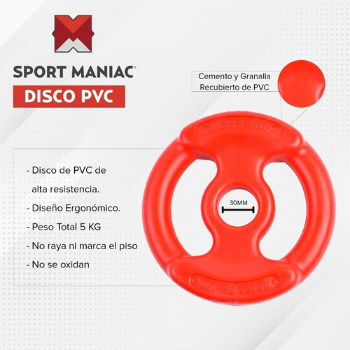 Kit 2 Mancuernas Pesas + 20 Kg Discos Pesas Rusas Tobillera