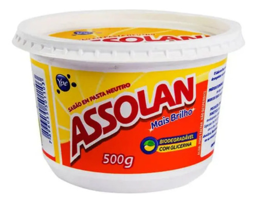 Sabão Em Pasta Neutro 500g -assolan Kit 4 Gamer
