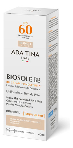 Ada Tina Biosole Bb Cream Fps60 Bianco 40ml