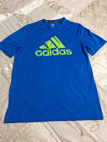 adidas Playera Para Caballero Talla L Color Azul-verde