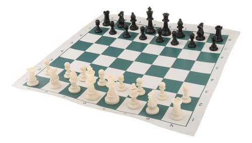 H Juego De Ajedrez Portátil Enrollable De Plástico