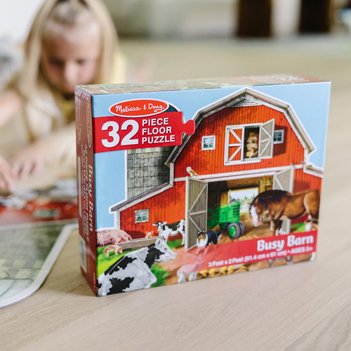 Rompecabezas Gigante Con Forma De Granero De Melissa & Doug