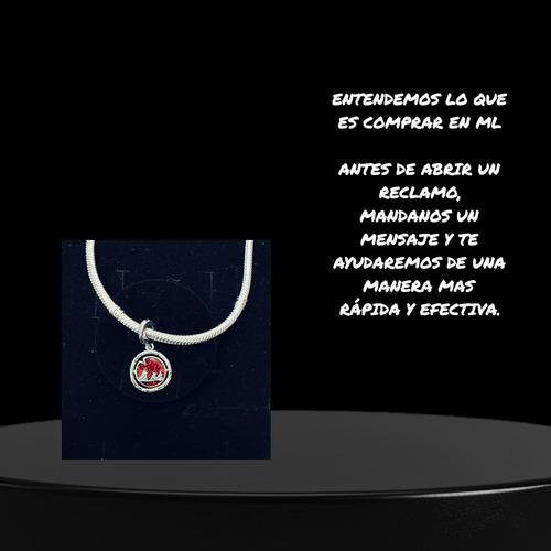 Charm Dije Strangers Redondo Things Cadena Collar S925 Plata Único