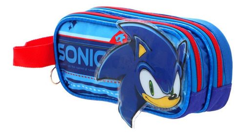 Lapicera Escolar Sonic The Hedgehog Color Azul