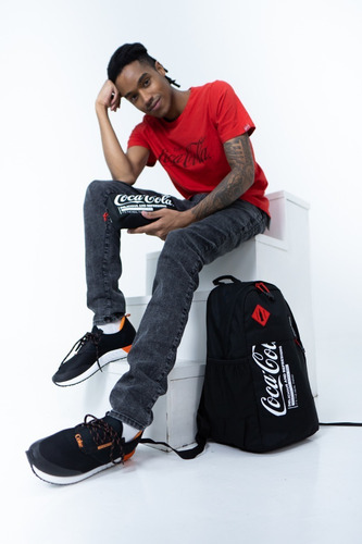 Mochila unisex Coca-cola 7845033 modelo grande