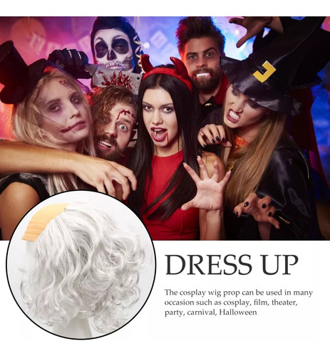 Peruca Careca Masculina Com Acessórios De Halloween 2024