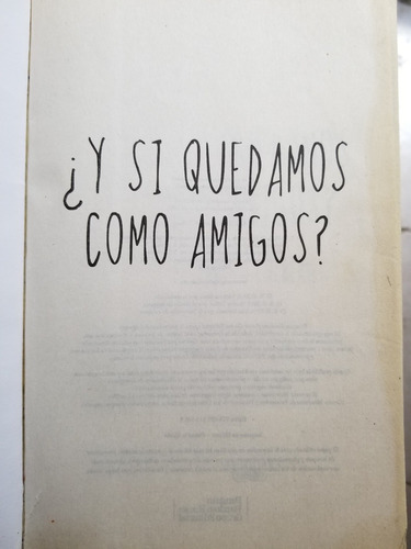 A1 Y Si Quedamos Como Amigos Elizabeth Eulberg (Usado)
