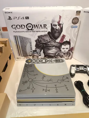 Ps4 Pro Edição Limitada God Of War Modelo Caixa Branca Japonês