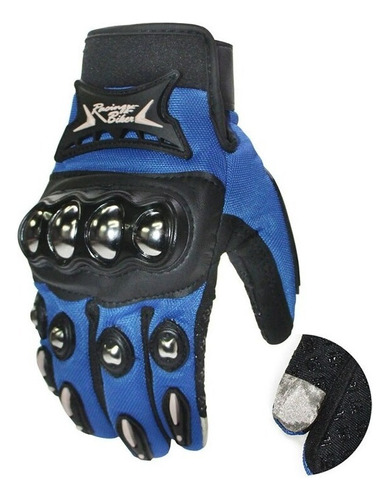 Guantes Moto Malla Proteccion Nudillos Palma Reforzados