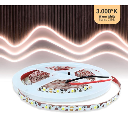 3x Cinta Led 12v Zigzag 12w/m 120led/m 3000k Luz Cálida 5mt