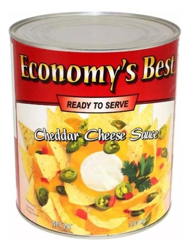 Salsa De Queso Cheddar Para Nachos 3.03 Kg Economy Best