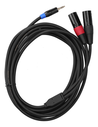 Ds Conversor De Conector Dual Estéreo De 3,5 Mm A 2 Cables