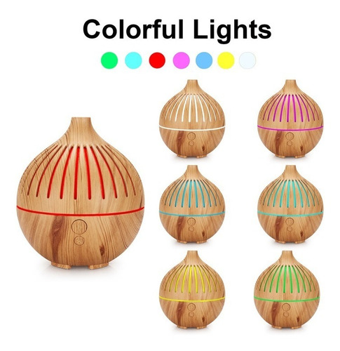 Imagen 1 de 5 de Humidificador Aromaterapia Purificador Aire Luz Led Usb