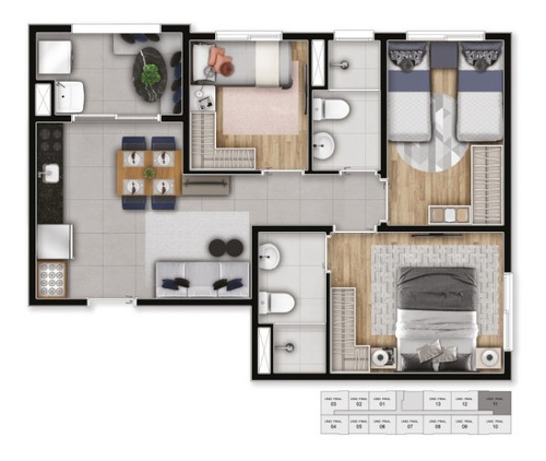 Imagem 27 de 27 de Apartamentos Para Venda 1 E 2 Quartos No Bairro Metalúrgicos Em Osasco