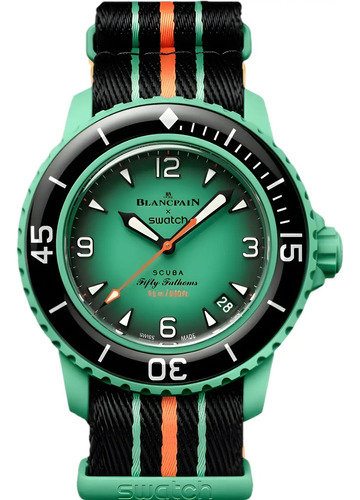 Reloj Swatch Blackpain Bioceramic Scuba - Indian Ocean