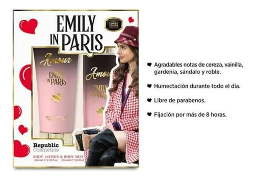 Perfume Emily In Paris, Set Amour: Fragancia + Crema
