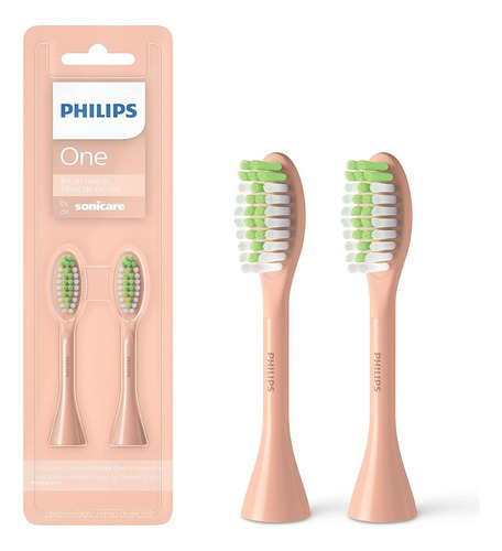 Philips One De Sonicare, 2 Cabezales De Cepillo, Shimmer,