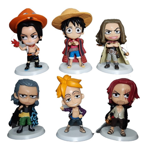 Figura One Piece Luffy Set X6 + Obsequio