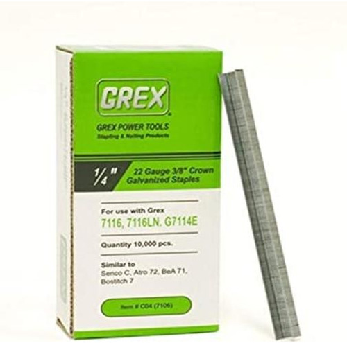 Grex C04 22 Gauge 38inch Corona 14inch Longitud Grapas