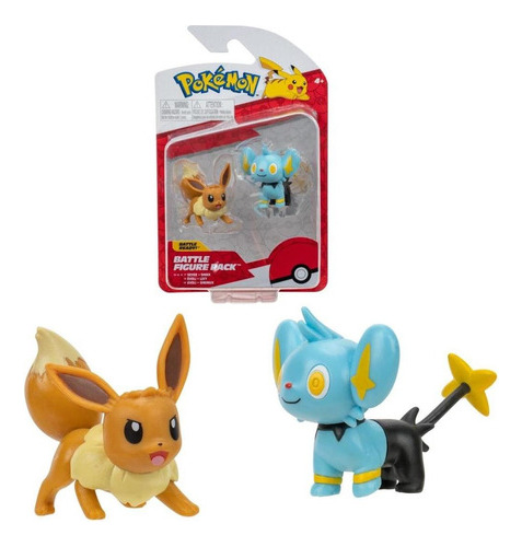 Set 1 O 2 Figuras De 5 A 8 Cm. Pokemon - Shinx & Eevee