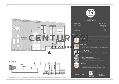 Imagen 2 de 21 de Venta De Pozo- Departamento 2 Ambientes En Tigre- En Construcción