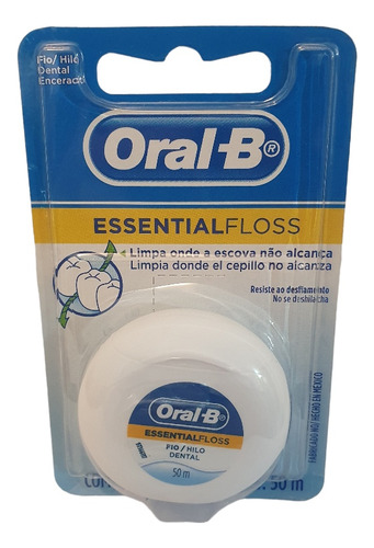 Hilo Dental Oral B Essencial Con Cera 50 Mts