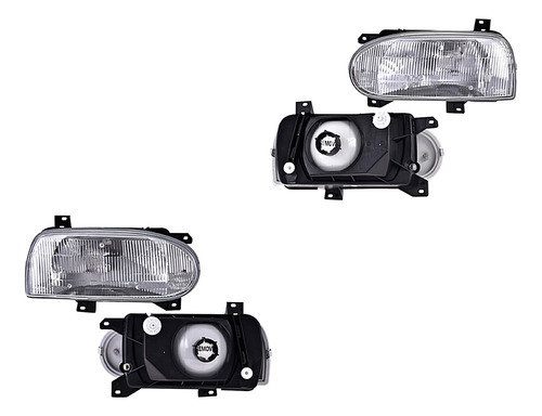 Par De Faros Volkswagen Golf 1997-1998-1999 C/base