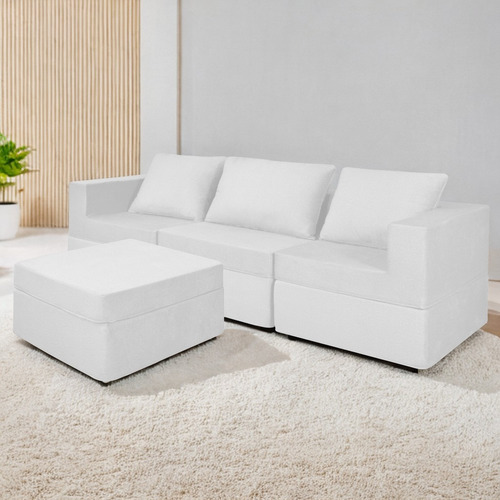 Sala California Smooth Modular 4 Piezas Sin Patas
