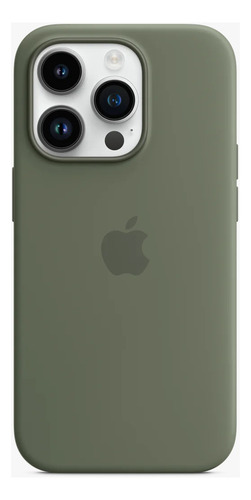 Funda Silicona Apple iPhone 14 Pro Magsafe Verde