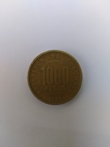 Moneda 1000 Pesos Colombianos 1996