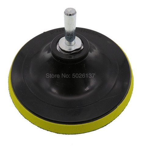 Imagen 4 de 10 de Lija + Base Velcro 125mm 100 Uni Redonda Roto Orbital Discos