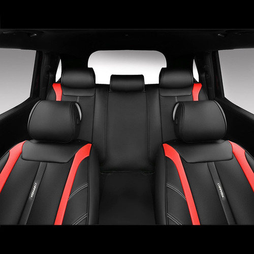 Juego Completo De Fundas De Asiento De Cuero De Lujo Pa 5646