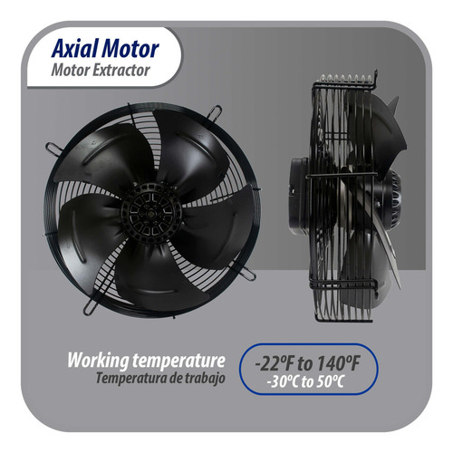Appli Parts Extractor Axial 300mm (12 PuLG) 220v/1ph/50-60hz