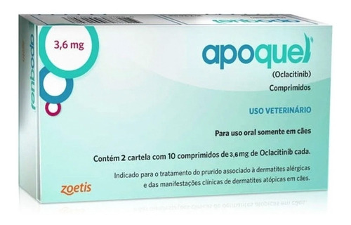 Kit 1apoquel  Cães 3,6 Mg 1 Brakgvecto 4,5 A 10  - Original