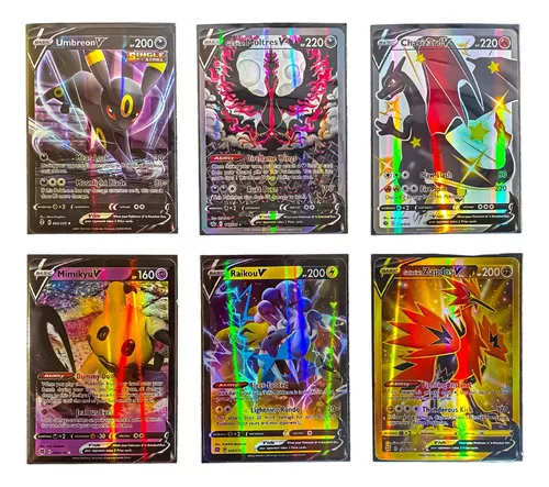 Kit 30 Cartas Pokémon GX/EX/Vmax/V/Lendarios /Megas rainbow