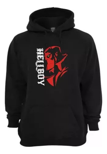 Buzo Canguro Hellboy - Logo - Pelicula Unisex