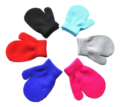 Guantes De Punto Lindos Para Bebés, 6 Pares, Para Niñas Y Ni