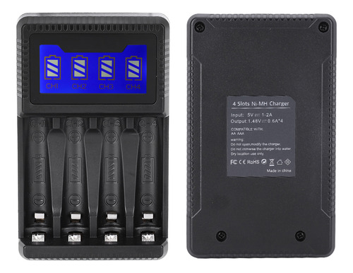 Batería Seivi Pc Black Con Protección Inteligente Usb Lcd