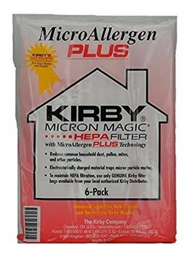 Kirby*****g Bolsa De Papel, Micron Magic Plus 6 Pk, Marrón