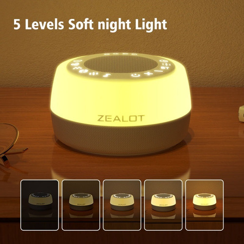 Parlante Bluetooth Portátil Zealot Z5 Anti Estrés Lámpara