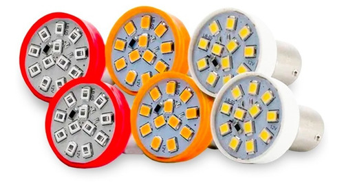 Kit Lanterna Traseira Fiorino 1986 A 2003 + Jogo Lampada Led