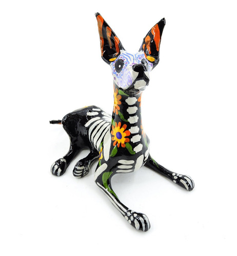 Alebrije Xoloitzcuintle Dia De Muertos Artesania Mexicana | Envío gratis Alebrije Xoloitzcuintle Dia De Muertos Artesania Mexicana | Envío gratis