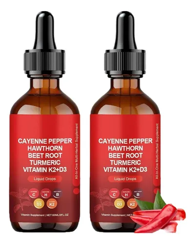 comprar 2 Gotas De Pimienta De Cayena, 60 Ml De Pimienta De Cayena C